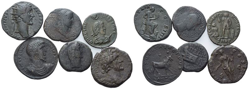 Lot Of 5 Æ Coins And 1 Modern Replica. Lot Sold As Is, No Returns.