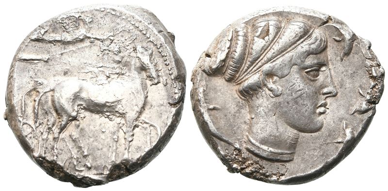 Sicily, Syracuse, Second Democracy (466-405 Bc), Tetradrachm; Ar (16,61 G; 24 MM)