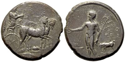 Sicily, Selinos (C.ca 415-409 Bc), Tetradrachm; Ar (16,84 G; 26,5 MM)