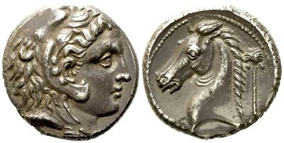 Sicily, Siculo-punic (300-289 Bc), Tetradrachm, Ar (g 16,5; MM 24)