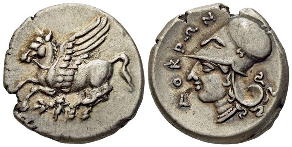 Bruttium, Lokroi Epizephyrioi (c. 350-275 BC), Stater; AR (8,61 g; 22 mm)