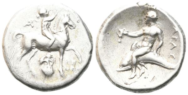 Southern Apulia, Tarentum, c. 272-240 BC. AR Nomos (21mm, 6.36g).
