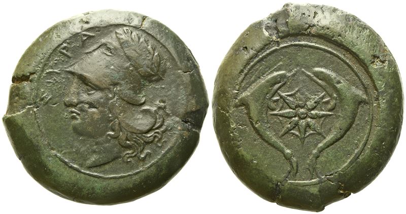 Sicily, Syracuse, Time Of Timoleon And The Third Democracy (C. 344-317 Bc), Litra; Æ (32,75 G; 31...