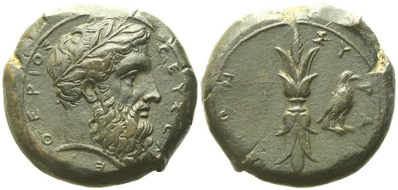 Sicily, Syracuse, Time Of Timoleon And The Third Democracy (344-317 Bc), Hemidrachm; Æ (14,73 G; ...