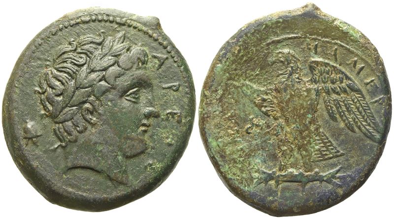 Sicily, Messana, Mamertinoi (275-264 Bc), Quadruple Unit; Æ (17,33 G; 29 MM)