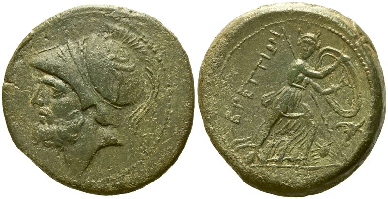 Bruttium, Brettii (C. 208-203 Bc), Double Unit; Æ (14,74 G; 26 MM)