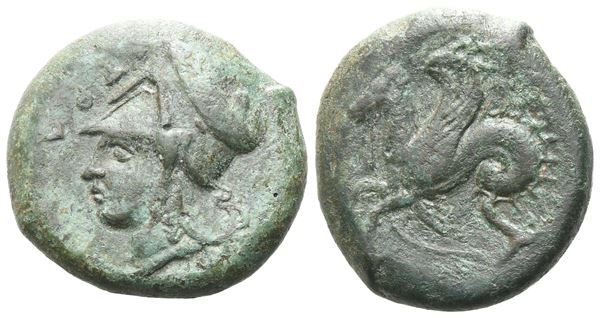 Sicily, Syracuse, 400-390 BC. Æ Litra (20mm, 8.77g).  - Auction Greek, Roman, Byzantine Coins - Bertolami Fine Art - Prague