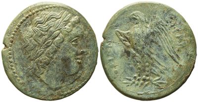 Sicily, Syracuse, Time Of Hiketas II (287-278 Bc), Æ (6,36 G; 23 MM)