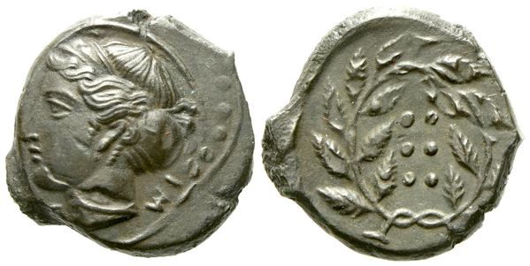 Sicily, Himera (c. 410-408 BC), Hemilitron; Æ (5,60 g; 16,5 mm)