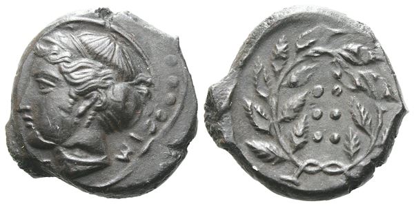 Sicily, Himera, c. 420-407 BC. Æ Hemilitron (16 mm, 5.60 g).