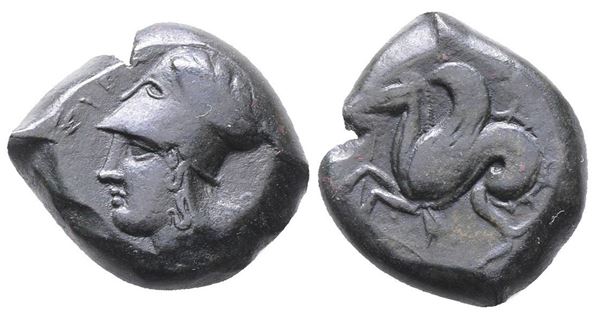 Sicily, Syracuse, 400-390 BC. Æ Litra (18mm, 8.88g).  - Auction Greek, Roman, Byzantine Coins - Bertolami Fine Art - Prague