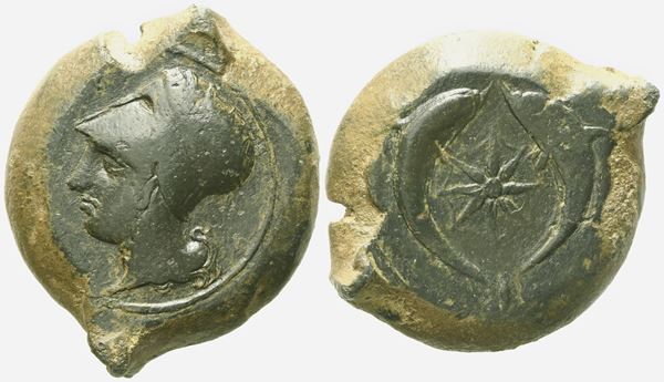 Sicily, Syracuse, Time of Dionysios I (406-367 BC), Drachm; Æ (30 g; 31,5 mm)