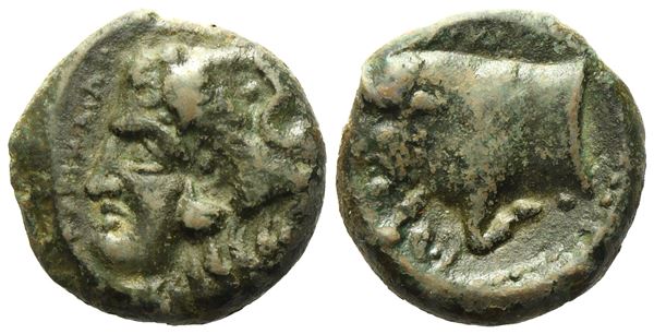 Sicily, Agyrion (c. 420-405 BC), Æ (3,58 g; 14 mm) 