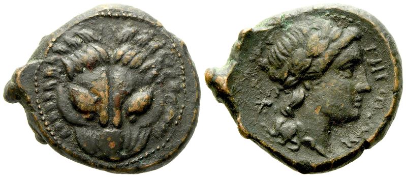 Bruttium, Rhegion (C. 351-280 Bc), Æ (9,62 G; 23,7 MM)