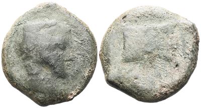 Sicily, Agyrion, C. 354/3-344 Bc. Æ Drachm (30 MM, 30.92 G).