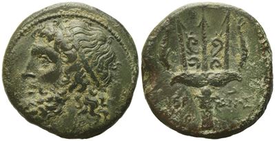 Sicily, Syracuse , Time Of Hieron II (274-216 Bc), Litra; Æ (8,35 G; 22 MM)