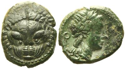 Bruttium, Rhegion (C. 351-280 Bc), Æ (6,10 G; 20,7 MM)