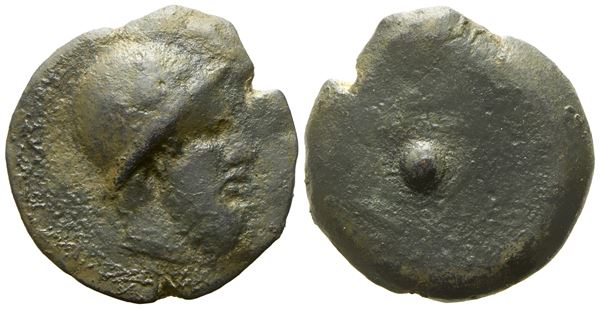 Islands off Sicily, Lipara (c. 425), Onkia; Æ (5,08 g; 18,6 mm)