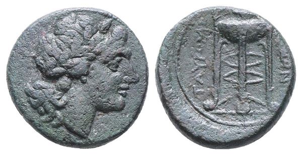 Sicily, Tauromenion, c. 305-289 BC. Æ (20mm, 6.17g).