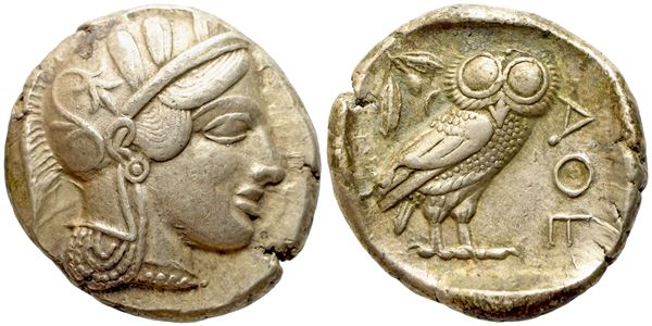 Attica, Athens (c.ca 454-404 BC), Tetradrachm; AR (17,20 g; 25 mm)