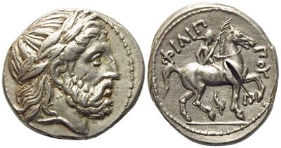 Kings Of Macedon, Philip II (359-336 Bc), Tetradrachm; Ar (14,30 G; 24,7 MM)
