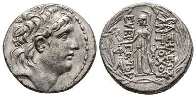 Seleukid Kings, Antiochos VII Euergetes (138-129 Bc). Ar Tetradrachm (28mm, 16.52g).