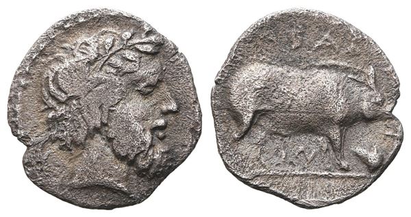 Sicily, Abakainon, c. 420 BC. AR Litra (11 mm, 0.63 g).