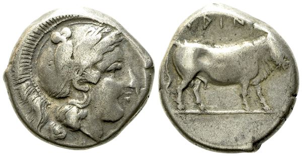 Campania, Hyrianoi (c. 405-385 BC), Nomos; AR (7,55 g; 19,5 mm)