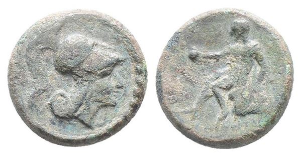 Southern Apulia, Tarentum, c. 280 BC. Æ (16mm, 4.19g).  - Auction Greek, Roman, Byzantine Coins - Bertolami Fine Art - Prague