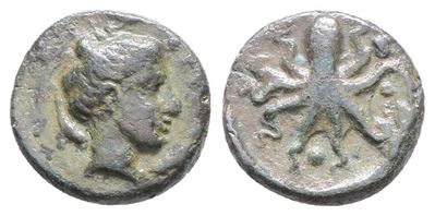 Sicily, Syracuse, C. 435-415 Bc. Æ Tetras (16mm, 3.56g).