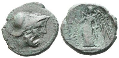 Bruttium, Petelia (late 3rd Century Bc), Æ (3,44 G; 16,6 MM)