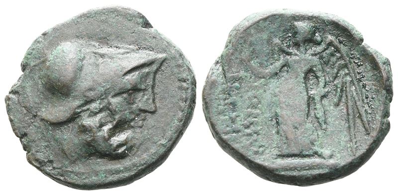 Bruttium, Petelia (late 3rd Century Bc), Æ (3,44 G; 16,6 MM)