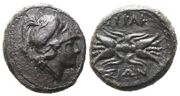 Sicily, Syracuse, c. 305-295 BC. Æ Trias (14mm, 3.18g, 12h), c. 304-289.