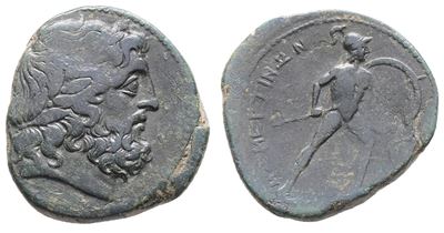 Sicily, Messana, The Mamertinoi, C. 220-200 Bc. Æ Pentonkion (26mm, 11.68g).