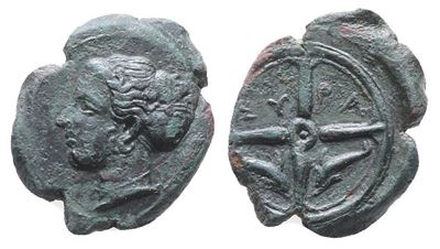Sicily, Syracuse, C. 415-405 Bc. Æ Hemilitron (17mm, 3.57g).