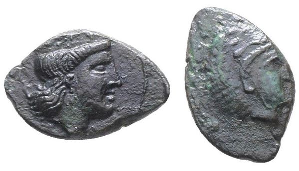 Sicily, Himera as Thermai Himerensis, late 4th - early 3rd century BC. Æ (13mm, 2.11g).