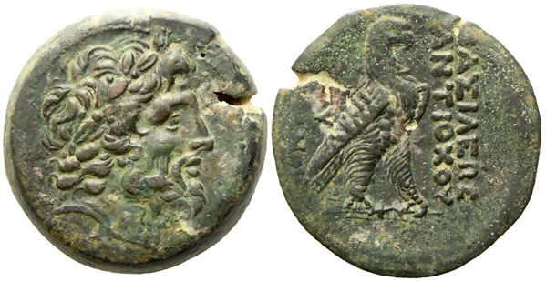 Seleukid Kings of Syria, Antiochos IV Theos Epiphanes (175-164 BC), Æ (39,15 g; 32,5 mm)