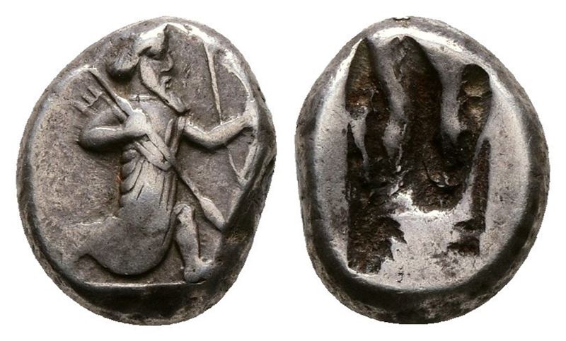 Achaemenid Kings Of Persia, C. 485-420 Bc. Ar Siglos (14mm, 5.56g).