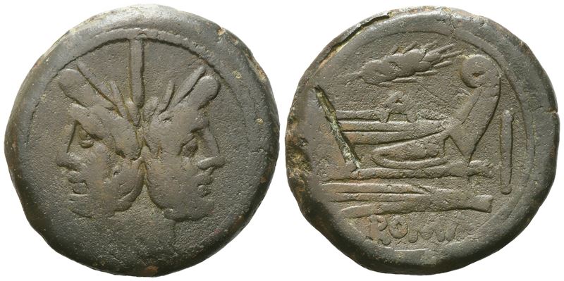 Anonymous, As, 211-210 Bc; Æ (29,25 G; 34 MM; 8 H)