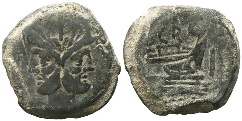 C. Scribonius, As, C. 154 Bc; Æ (37,52 G; 32 MM; 9 H)