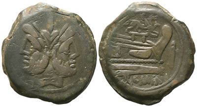 Anonymous, As, 169-158 Bc; Æ (31,95 G; 33 MM; 1 H)