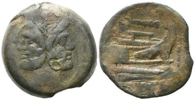 Anonymous, As, C. 208 Bc; Æ (47,17 G; 35,22 MM; 3 H)