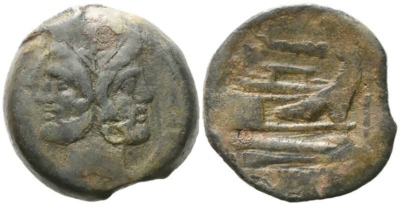 Anonymous, As, C. 208 Bc; Æ (47,17 G; 35,22 MM; 3 H)