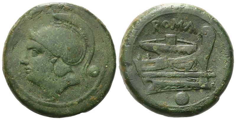 Anonymous, Uncia, c. 217-215 BC; Æ (14,34 g; 25,8 mm)