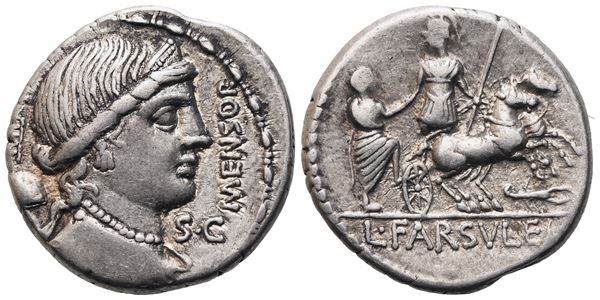 L. Farsuleius Mensor, Denarius, 75 BC; AR (3,93 g; 18 mm; 6 h)