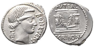L. Scribonius Libo, Denario romano (AR), 62 a.C.