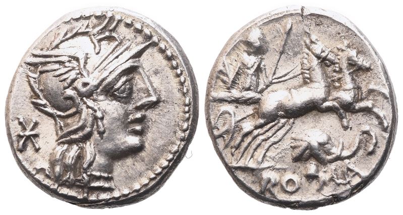 L. Caecilius Metellus Diadematus, Denarius, 128 BC; AR (3,96 g; 17,5 mm; 12 h)