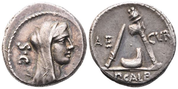 P. Sulpicius Galba, Denarius, 69 BC; AR (3,78 g; 17 mm; 7 h)