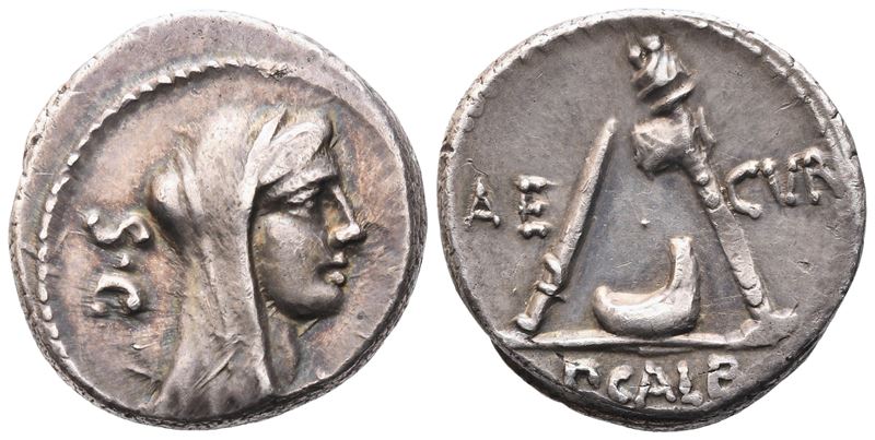 P. Sulpicius Galba, Denarius, 69 Bc; Ar (3,78 G; 17 MM; 7 H)