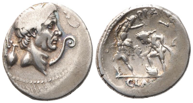Sextus Pompey, Denarius, 42-40 Bc; Ar (3,75 G; 19 MM; 4 H)